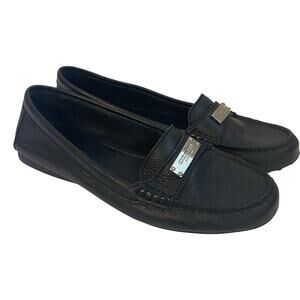 Coach Women's Black Leather Fredrica Slip-on Driving Loafers Size 8 B